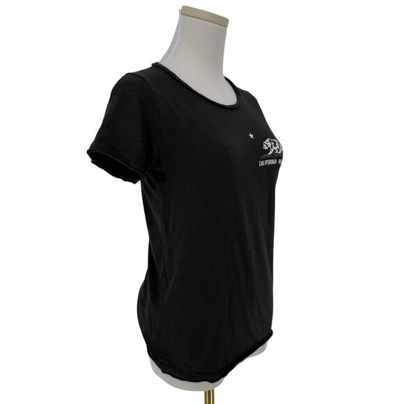 California Republic Graphic T-Shirt Women's XS Dark Grey Charcoal Casual - Picture 3 of 7